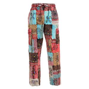 Pantalones Cargo de Mezclilla para Hombre, Estilo Urbano, con Parches, de Invierno, de Peso Medio, de Secado Rápido, Color Sólido - Product Image 5