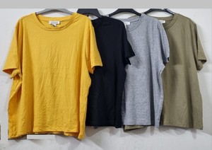 T-shirt en coton écologique uni en mousseline pour femme, vente en gros, étiquette personnalisée - Product Image 4