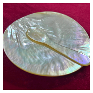 Plateau en nacre, plat en coquille naturelle, plat de service pour les collations, les desserts et la décoration de table de luxe, fabriqué au Vietnam - Product Image 3