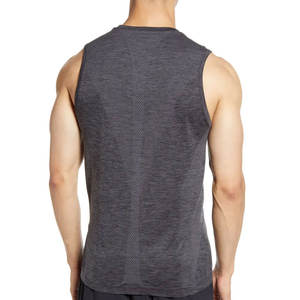 Men's Casual Tank <b>Top</b> V-neck Polyester/Cotton Breathable Comfortable Knitted Weave for Active <b>Leisure</b> Wear Soft Feel Stretchy - Product Image 2