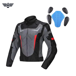 Chaqueta de Motociclista de Carreras de Secado Rápido de Poliéster/Nailon para Hombre, Talla Grande, Transpirable, Anti-UV, con Protección Acolchada, Ropa de Automovilismo - Product Image 1