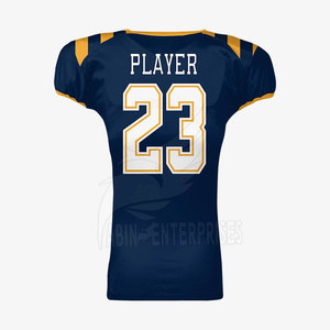 Camiseta de Fútbol Americano Sublimada Personalizada, Cuello en V, Manga Corta, Malla Transpirable, Ajustada, Estilo de Equipo Número 23 - Product Image 3