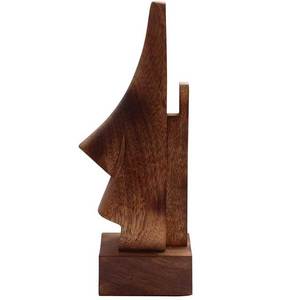 ที่ใส่แว่นตาไม้ทันสมัยที่มีแว่นตาทรงจมูกขาตั้งแสดงอุปกรณ์เสริมเดสก์ท็อปสีทึบ - Product Image 5