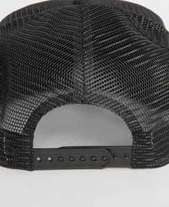 หมวกทรูเกอร์ตาข่าย5แผงสำหรับผู้ชายหมวกโพลีเอสเตอร์ระบายอากาศได้ดีปักลายแฟชั่น - Product Image 4