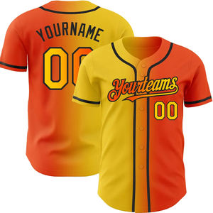 Camiseta de Béisbol Hip-Hop de Manga Corta con Cuello en V para Hombre, Transpirable, de Secado Rápido, Tallas Grandes, con Logotipo Personalizado y Nombre Impreso por Transferencia Térmica - Product Image 3