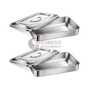 Bandejas Quirúrgicas de Acero Inoxidable con Diseño de Borde Sellado para el Contención de Fluidos Contaminados Durante el Transporte y la Esterilización - Product Image 1