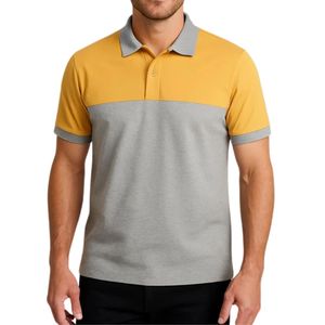 Vêtements décontractés légers 100% coton pour l'extérieur avec logo personnalisé polos respirants élégants pour hommes - Product Image 6