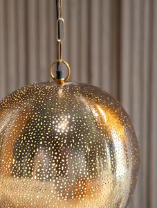 Azora Industries Tendance Suspension Décoration Design Moderne Or Fer Suspension Lampe pour Salon Chambre à coucher - Product Image 5