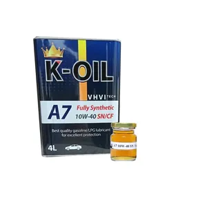 Korea K-Oil A7 olio lubrificante motore olio completamente sintetico 10 w40 SN/CF olio motore protettivo prezzo produttore