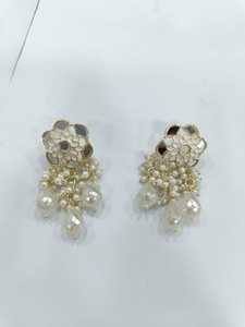 Top Fashion à la mode indien traditionnel plaqué or alliage lustre boucles d'oreilles Vintage goutte d'eau cloche dames ensemble de mariage - Product Image 2