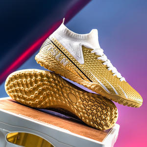 Zapatos de fútbol de alta calidad para hombre con suela perforada, antideslizantes, para entrenamiento en césped. - Product Image 3