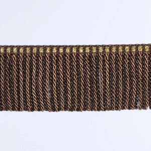 Accessoires de vêtement de qualité supérieure fil de lingot coupe frange gland dernière conception franges de lingot - Product Image 4