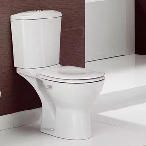 Sanitaires de salle de bain en céramique Armoire à eau en deux pièces-Toilette avec housse de siège en plastique et raccords LLC au prix le plus bas - Product Image 5