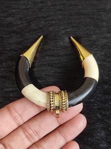 Collier avec pendentif en os de buffle, bijoux tribaux naturels et durables pour femmes, haute qualité - Product Image 4