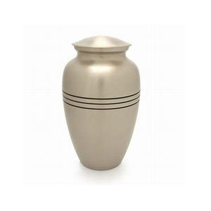 Urne de crémation adulte en laiton massif élégant classique abordable pour les cendres humaines fournitures funéraires élégantes - Product Image 1
