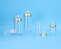 Flacon à médicaments en acrylique transparent de qualité supérieure avec logo personnalisé, en forme de balle, 35 ml, 60 ml, 120 ml, pour capsules et comprimés, capacité de 30 pilules