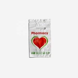 Bolsas de Plástico Biodegradables Impresas Personalizadas con Asa para Farmacias y Uso Médico, Turquía - Product Image 6