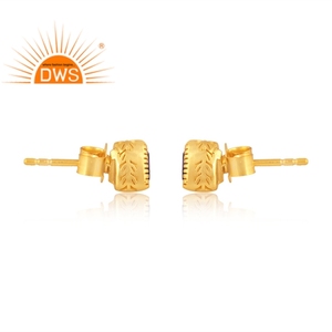 Offre spéciale Boucles d'oreilles en argent sterling plaqué or 18 carats avec améthyste naturelle et pierres précieuses Fabricant de bijoux personnalisé - Product Image 3