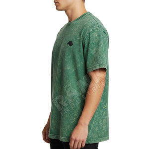 T-shirts pour hommes délavés à l'acide, design haut de gamme, avec logo personnalisé, Nouveauté 2026, Nouveaux arrivages pour hommes, T-shirts délavés à l'acide - Product Image 3