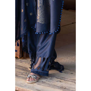 Conjunto de 3 Piezas de Chal Jacquard con Dupatta FE-52025, Elegante Accesorio para Traje - Product Image 3