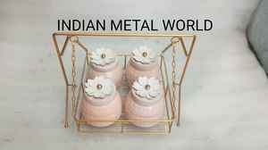 Tarro de frutas secas de primera calidad de diseño moderno diseño de flores de metal que sirve tarro de frutas secas para mesa tarro decorativo de frutas secas - Product Image 5