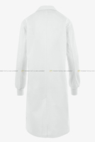 Blouse de laboratoire personnalisable en tissu sergé doux pour femme, en poly-rayonne et élasthanne, imprimé numérique, détection par aiguille, uniformes hospitaliers Vietnam GW
