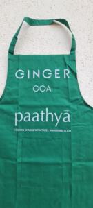 Delantal de restaurante de cocina de algodón para adultos con bolsillo para cocinar hornear para hombres y mujeres-Verde con logotipo personalizable - Product Image 2