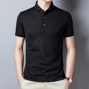 ขายส่งฤดูร้อนสไตล์ใหม่สําหรับชายหนุ่มเสื้อยืดโปโลสีทึบปุ่มปกโปโลเสื้อแขนสั้นเสื้อยืดลําลอง - Product Image 3