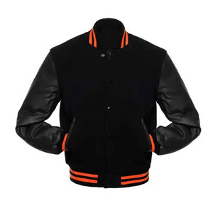 Veste en laine de haute qualité pour homme, sur mesure, style universitaire, broderie, col montant, nouvelle collection, style lycée - Product Image 4