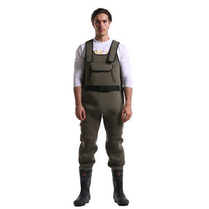 Plus-Size Polyester Acidproof Zip-<b>Waders</b> Comfortable Solid Pattern Winter Pants for Hunting & <b>Fishing</b> Waterproof Outdoor Bibs - Product Image 4