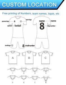 Personalizado Slim Fit 100% Poliéster Camiseta de fútbol de secado rápido Diseño retro Uniforme de fútbol con servicio OEM - Product Image 6
