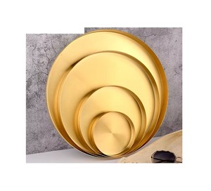 Plateau à huîtres au design antique de luxe avec un grand or poli avec une forme et une taille personnalisées, maquillage polyvalent à faible taux - Product Image 6