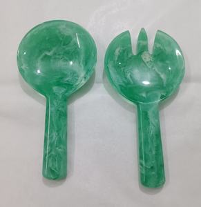 Juego de Cuchara y Tenedor para Servir Ensaladas de Resina Hechos a Mano, Premium, Ecológicos, Aptos para Lavavajillas - Product Image 1