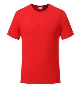 T-shirt décontracté sans manches unisexe respirant à séchage rapide, logo imprimé personnalisé, OEM, polyester doux tricoté uni - Product Image 1