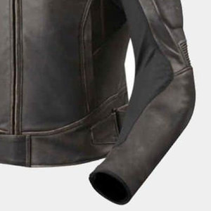 OEM chaqueta de cuero de alta calidad para hombre transpirable cómoda lona impermeable a prueba de viento ecológico invierno Gran oferta-barato - Product Image 4
