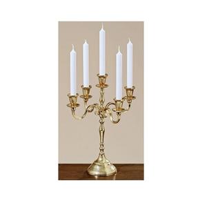 Candelabro de Aluminio Color Dorado con Diseño Fabuloso y 5 Brazos, Personalizable en Tamaño y Forma, para Decoración de Hoteles - Product Image 5
