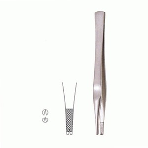 Pinzas quirúrgicas Pinzas médicas de algodón Pinzas dentadas de acero inoxidable LANE Fórceps CE 15/16 cm - Product Image 1