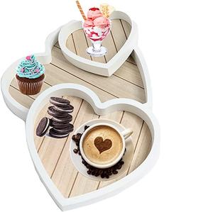 Bandeja de madera sólida para servir café y té, mesa de comedor, para el hogar, oficina y boda, elegante, nueva - Product Image 6