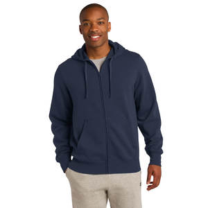 Sudadera con capucha de algodón con estampado personalizado al por mayor sudadera térmica fina y ligera con cremallera para hombre - Product Image 1