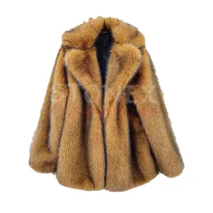 Wolf Fur Custom Women Latest Style Coat Female Fur Jackets Elegant Style Winter Outwear For Ladies