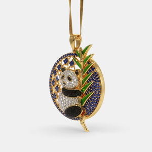 จี้คุณภาพดีได้รับการรับรองจากโรงงาน vidhi สำหรับทั้งชายและหญิงทำจากเงิน925ทำจากฮิปฮอปแพนด้าเพชรโมอิส - Product Image 6