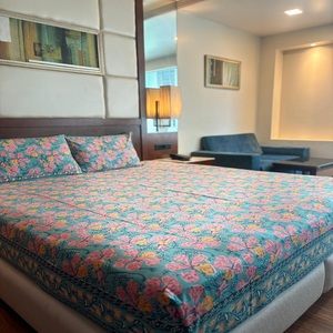 Inde usine directe bloc imprimé 100% coton draps pour les commandes en gros traditionnel bloc impression coton linge de lit en gros - Product Image 3