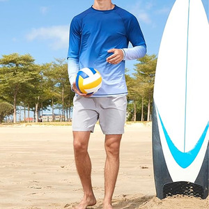Custom Sublimated Rash Guard manga larga Rashguards Custom Made Men's Adult Poliéster Sportswear Rash Guards - Product Image 6