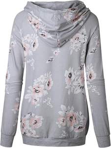 Femmes de haute qualité coton mélangé pull polaire sweats personnalisés poids léger basiques plaine sweats à capuche décontracté sweats à capuche vierges - Product Image 6