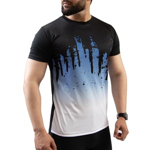 Camiseta moderna para hombre con sublimación, tela de poliéster ligera y transpirable, perfecta para marcas de ropa con estampado personalizado, HECHA POR HS 2027 - Product Image 2