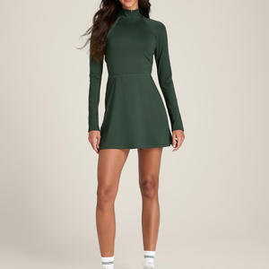 Vestido de Tenis para Mujer, OEM ODM, Venta al por Mayor, Calidad Premium, Silueta Deportiva, Transpirable, Absorbe la Humedad, Spandex, Algodón, Personalizado - Product Image 1