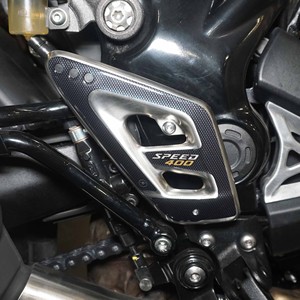 Protezioni per cavalletto 3D per Triumph velocità 400 motocicli compatibili adesivi poggiapiedi per bicicletta - Product Image 2