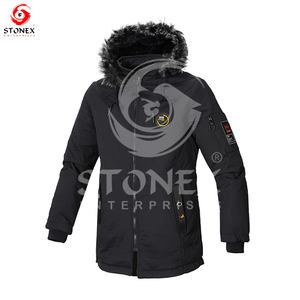Chaqueta con capucha de ropa cálida, característica personalizada, chaquetas parka de varios colores de talla grande para hombres. - Product Image 5