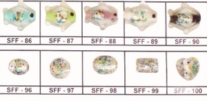 Kit de accesorios para fabricación de joyas DIY sueltas cuentas de cristal de lámina de plata de tamaño pequeño al por mayor para proyectos de cristal de Murano y cuentas de cristal - Product Image 2