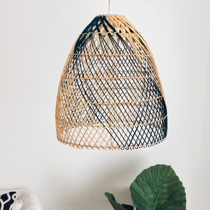Best Selling Cheap Price Woven Rattan Lighting Wholesale Woven Bamboo Rattan Lampshade Lamparas Made in Vietnam - Product Image 2